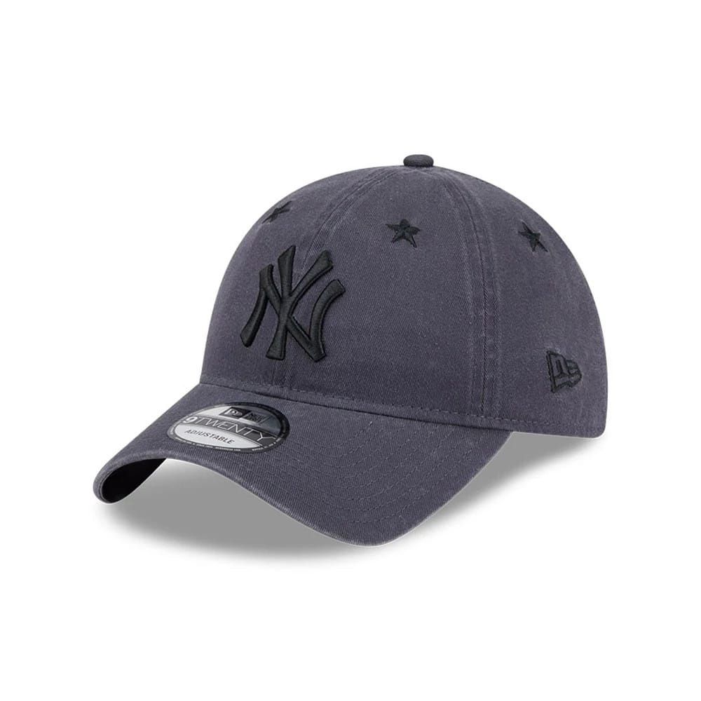 NEW ERA 9 TWENTY MLB NY YANKEES STARRY EYELET ADJUSTABLE CAP - BLACK