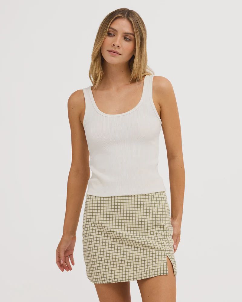 BILLABONG WOMENS BREAK LINE SKIRT - SALT CRYSTAL