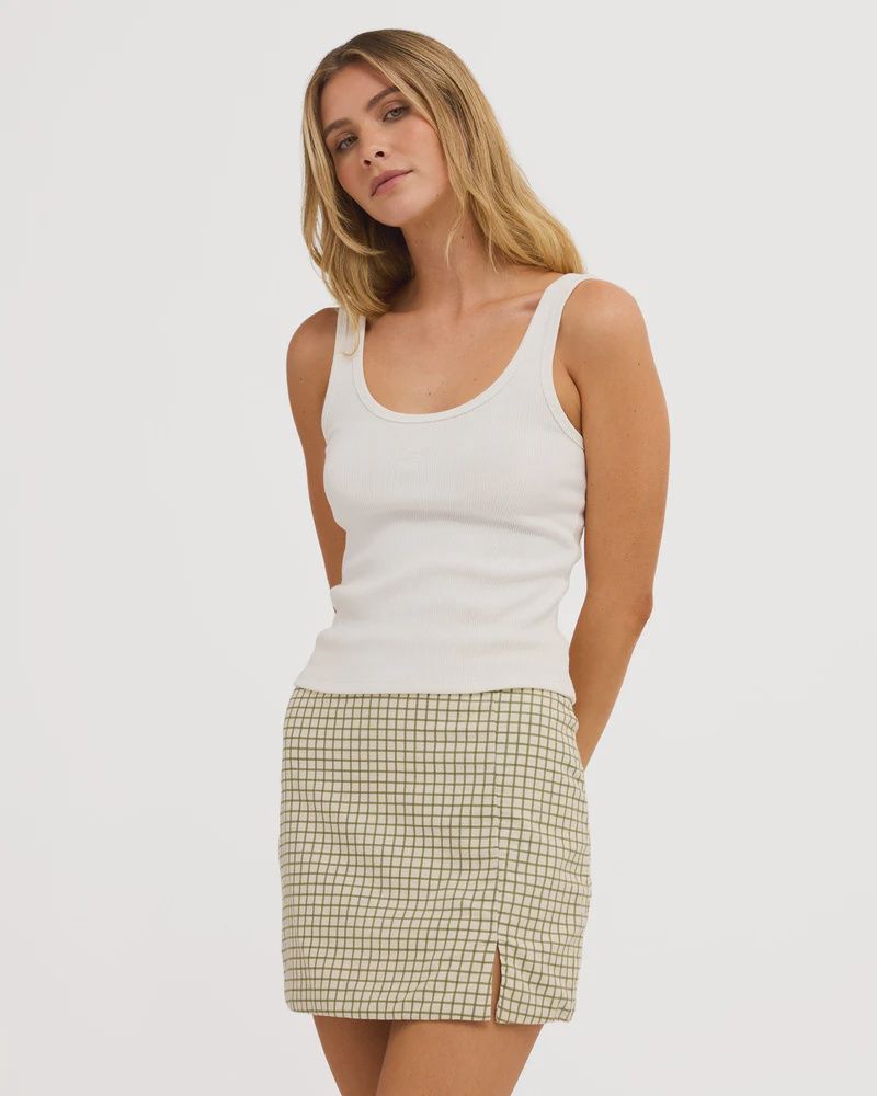 BILLABONG WOMENS BREAK LINE SKIRT - SALT CRYSTAL
