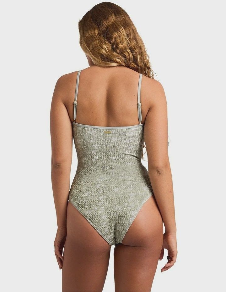 BILLABONG WOMENS SECRET TIDES SAMBA ONE PIECE SWIM - SEAGRASS