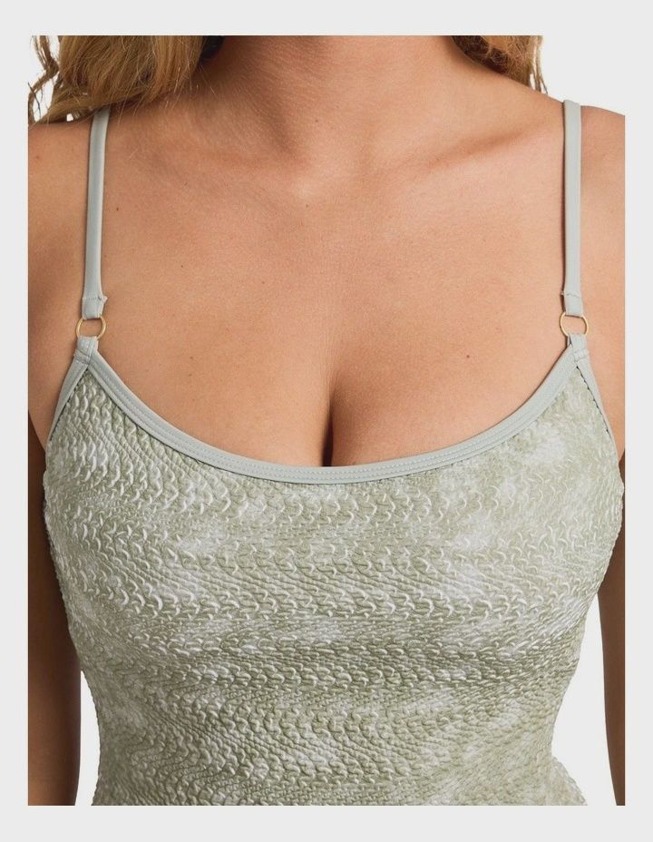 BILLABONG WOMENS SECRET TIDES SAMBA ONE PIECE SWIM - SEAGRASS