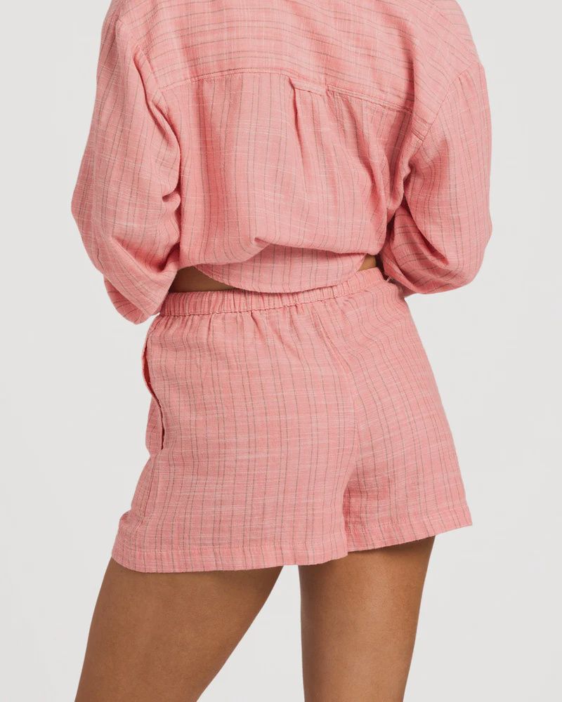 BILLABONG WOMENS WANDERER STRIPE SHORT - SUGAR ALMOND