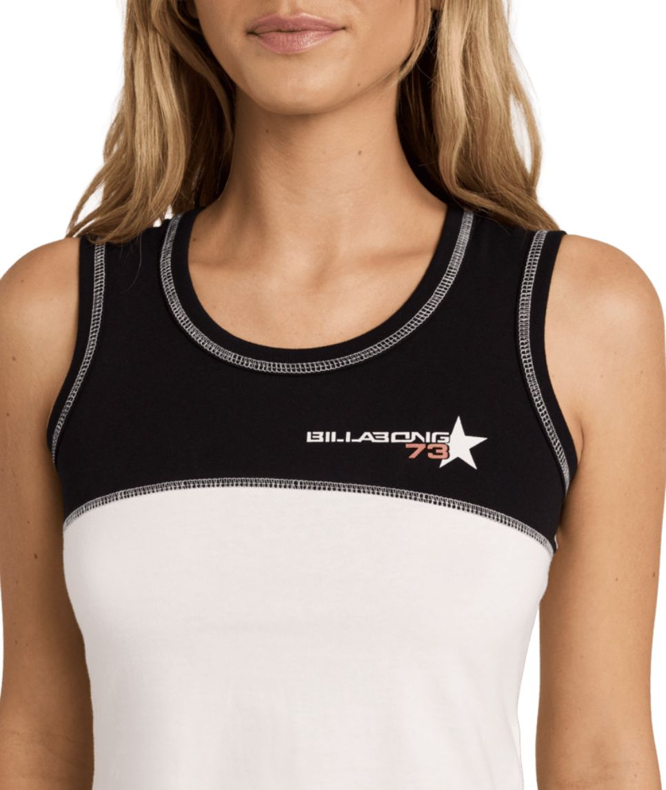 BILLABONG WOMENS DREAM ON SINGLET TOP - SALT CRYSTAL