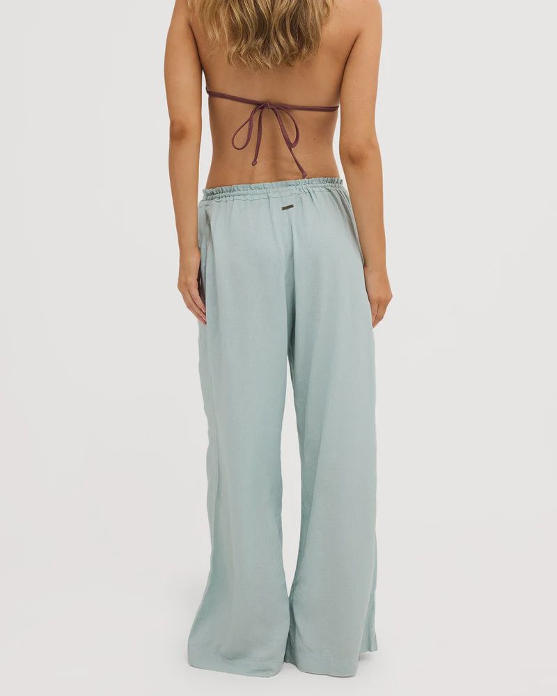 BILLABONG WOMENS CALAIS DRAWSTRING PANT - BLUE LIGHT