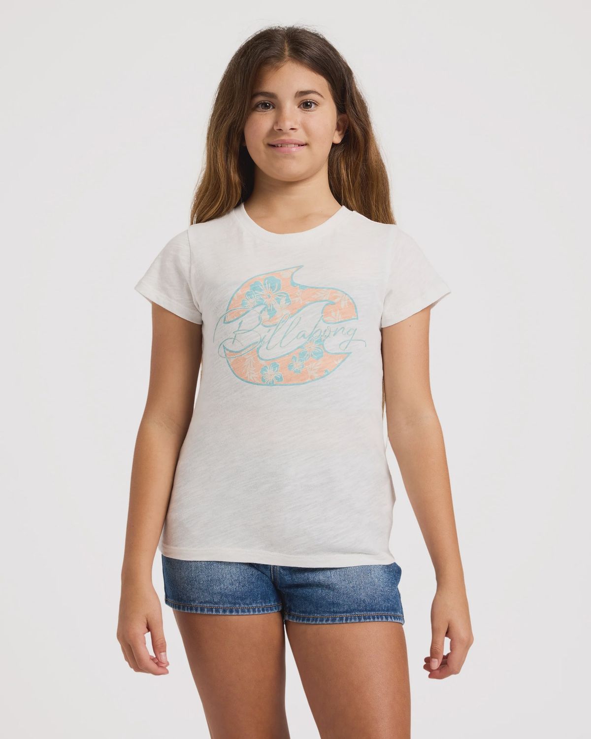 BILLABONG TEEN GIRLS FORMULA SS TEE - SALT CRYSTAL