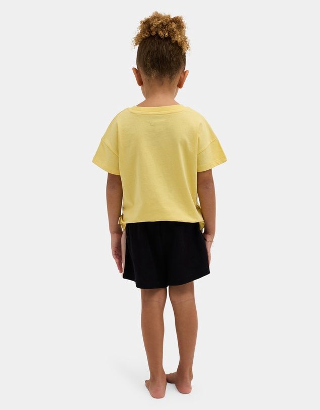 BILLABONG TODDLER GIRLS ALOHA CLUB OLLY SHORT - BLACK PEBBLE