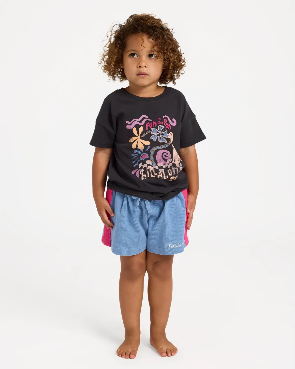 BILLABONG TODDLER GIRLS ALOHA CLUB OLLY SHORT - BLUE HORIZON