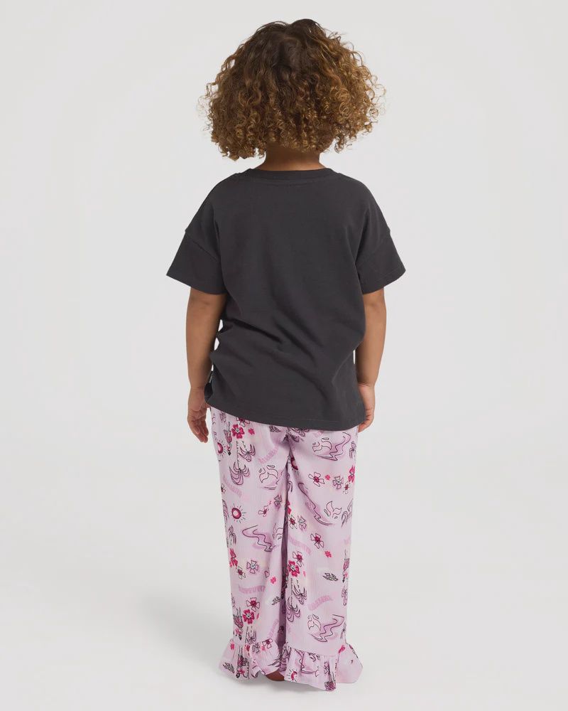 BILLABONG TODDLER GIRLS ALOHA CLUB SS TEE - OFF BLACK