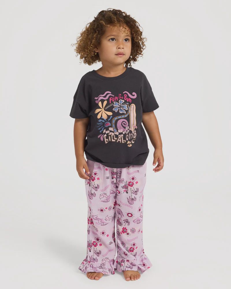 BILLABONG TODDLER GIRLS ALOHA CLUB SS TEE - OFF BLACK