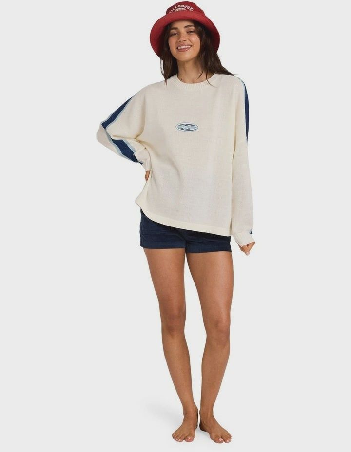 BILLABONG WOMENS LIVING 73 SWEATER - SALT CRYSTAL
