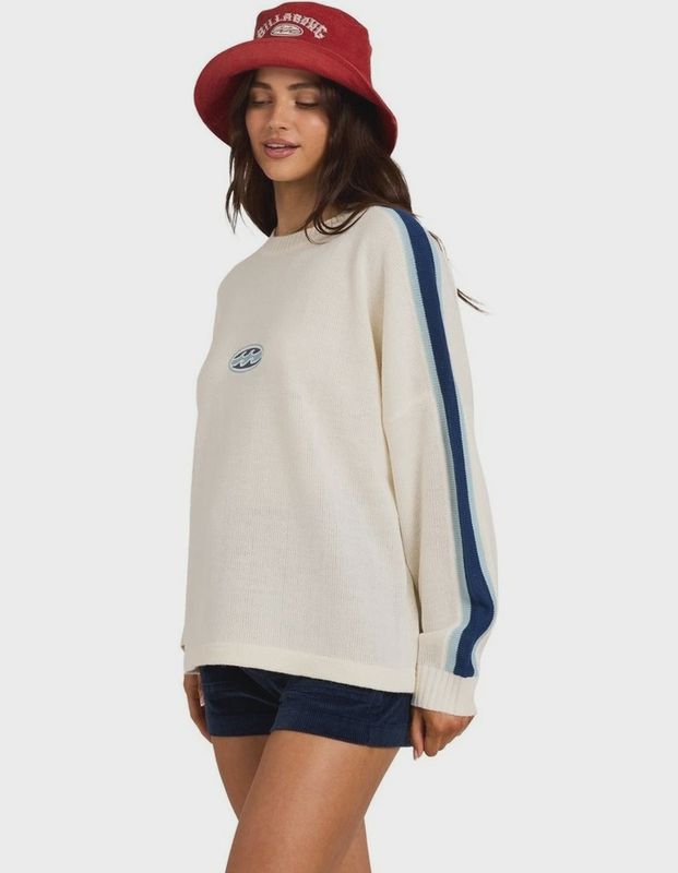 BILLABONG WOMENS LIVING 73 SWEATER - SALT CRYSTAL
