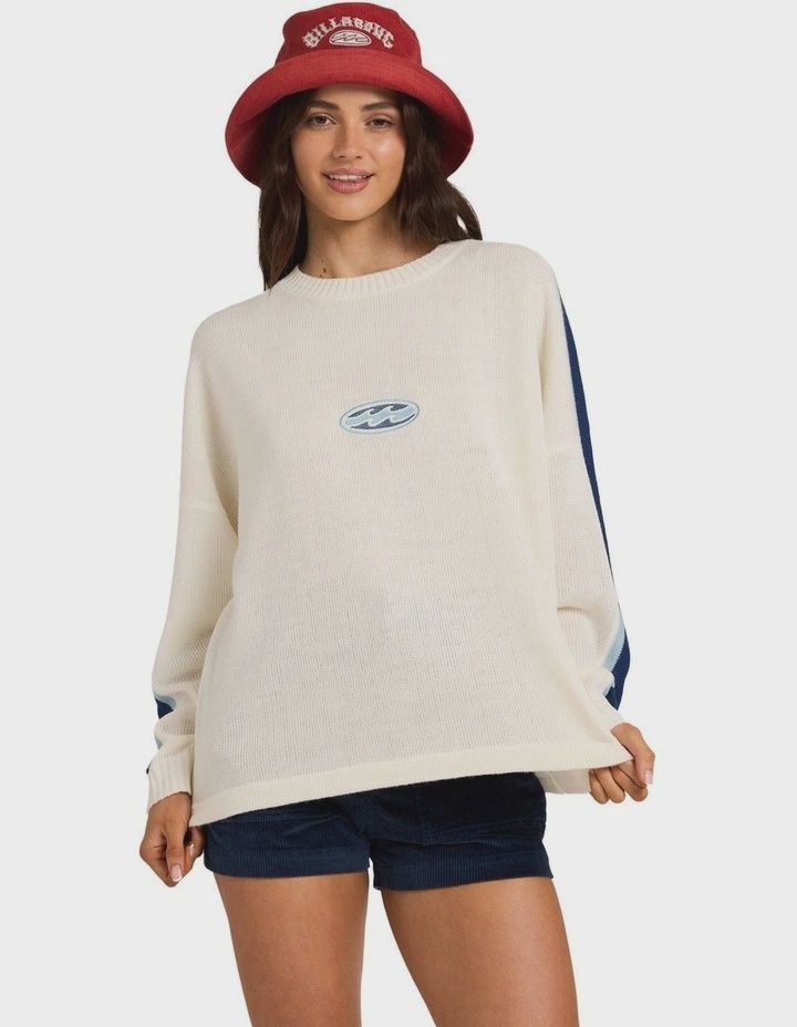 BILLABONG WOMENS LIVING 73 SWEATER - SALT CRYSTAL