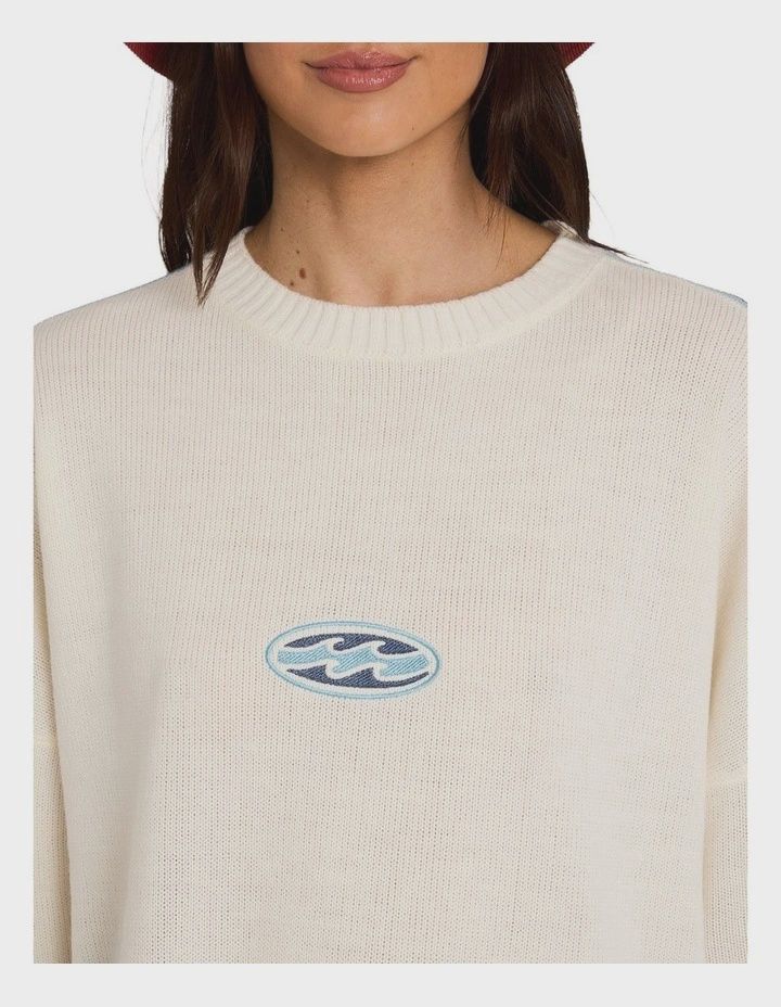 BILLABONG WOMENS LIVING 73 SWEATER - SALT CRYSTAL