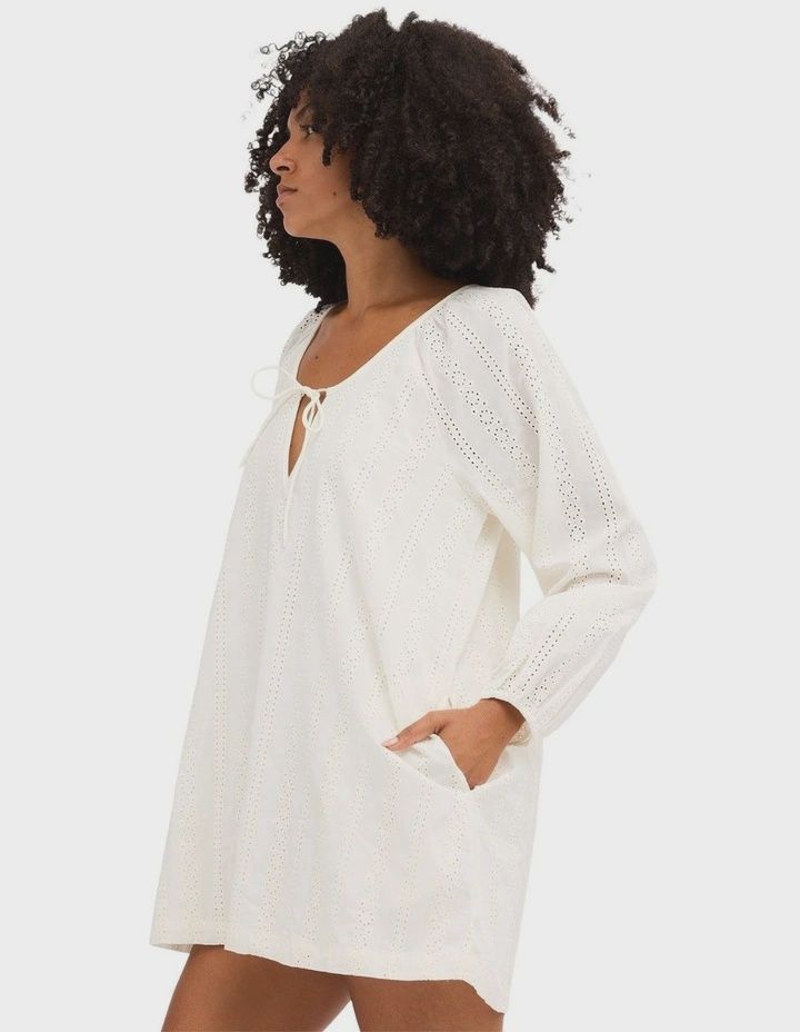 BILLABONG WOMENS SWEET SOLACE MINI DRESS - SALT CRYSTAL