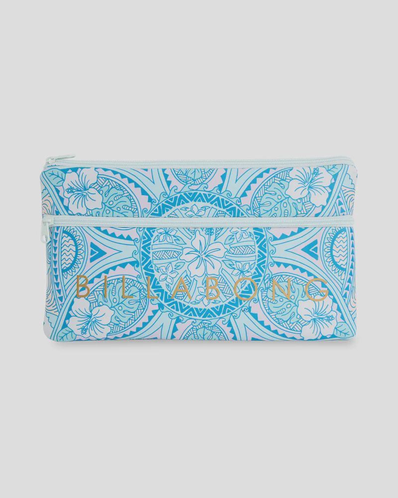BILLABONG WOMENS TROPICAL RHAPSODY LARGE PENCIL CASE - SALTWATER SLIDE