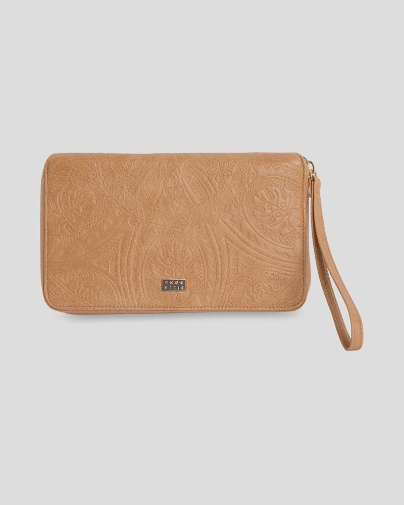 BILLABONG WOMENS TROPICAL RHAPSODY TRAVEL WALLET - TAN
