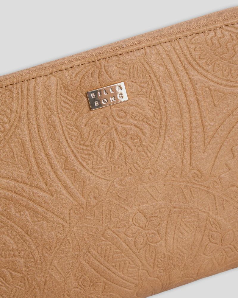 BILLABONG WOMENS TROPICAL RHAPSODY TRAVEL WALLET - TAN
