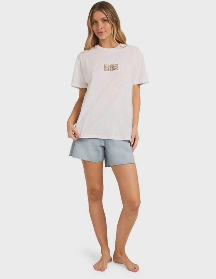 BILLABONG WOMENS SURF HIGH SS TEE - SALT CRYSTAL