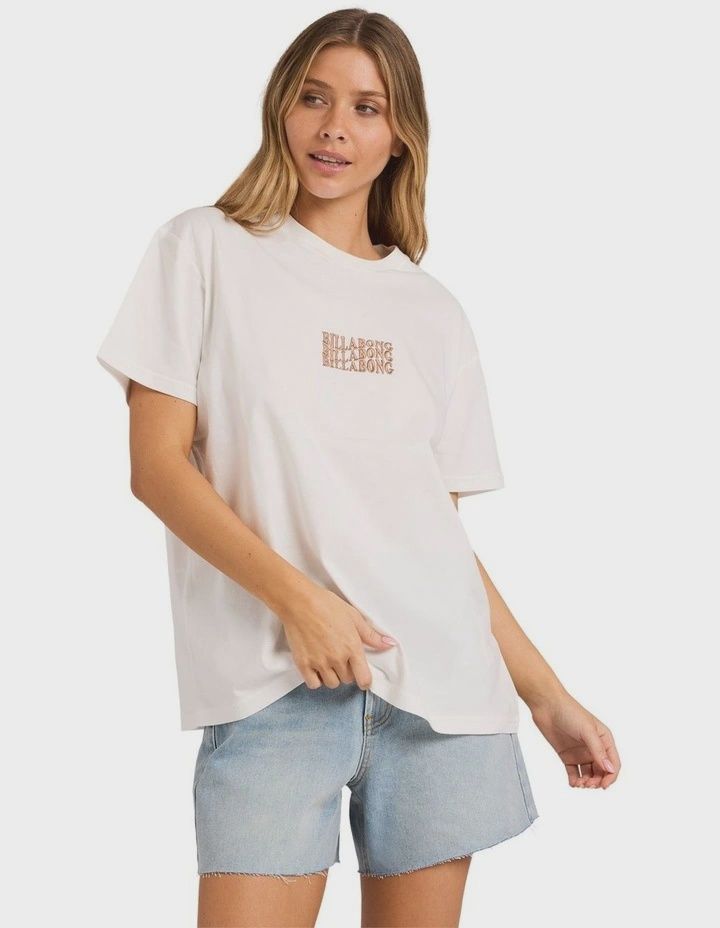 BILLABONG WOMENS SURF HIGH SS TEE - SALT CRYSTAL