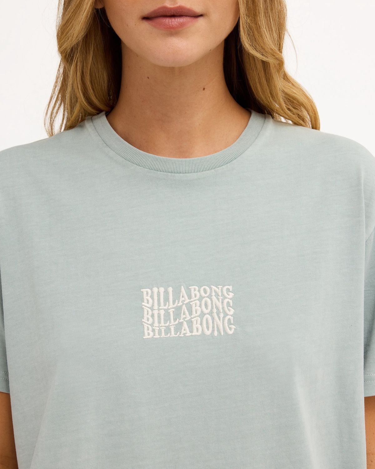 BILLABONG WOMENS SURF HIGH SS TEE - BLUE LIGHT