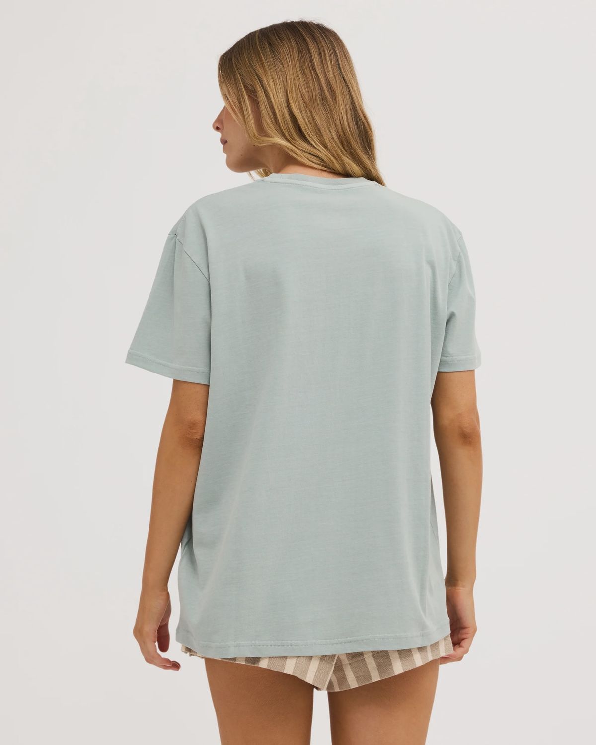 BILLABONG WOMENS SURF HIGH SS TEE - BLUE LIGHT