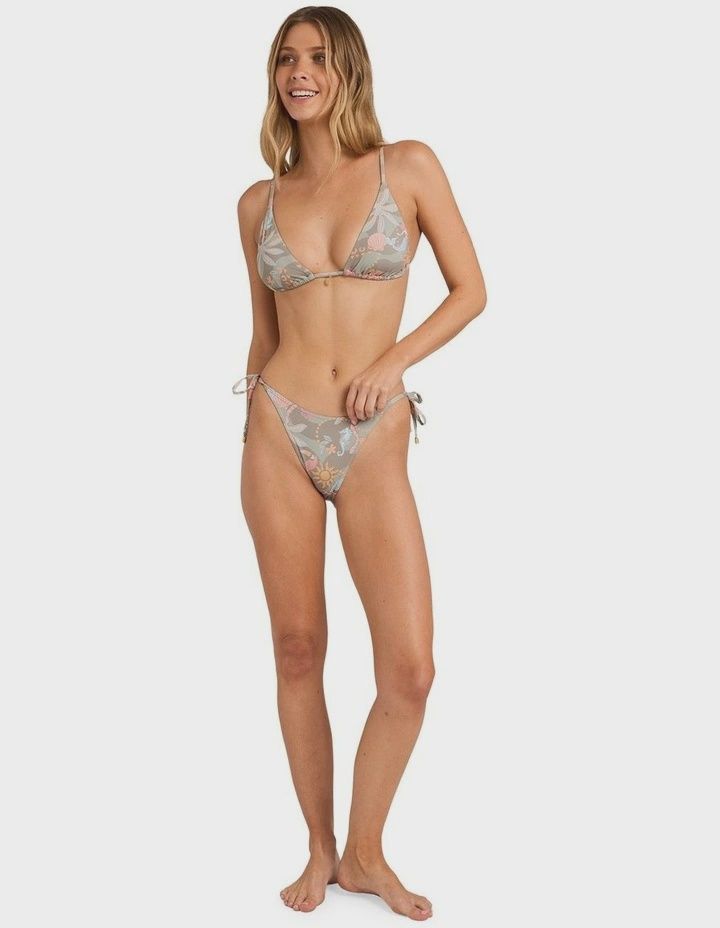 BILLABONG WOMENS LOST IN PARADISE TIE SIDE HIKE SWIM PANT - SEAGRASS