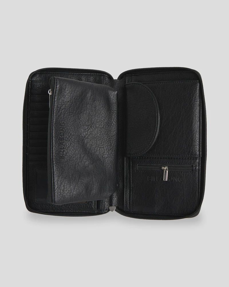 BILLABONG WOMENS TROPICAL RHAPSODY TRAVEL WALLET - BLACK