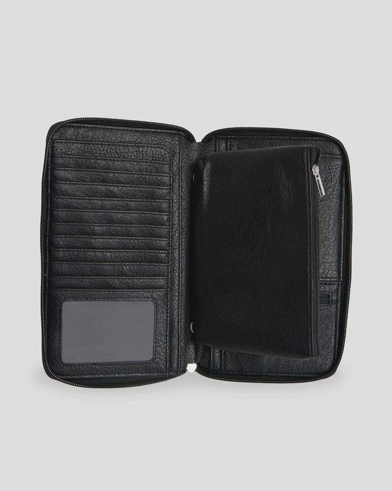 BILLABONG WOMENS TROPICAL RHAPSODY TRAVEL WALLET - BLACK