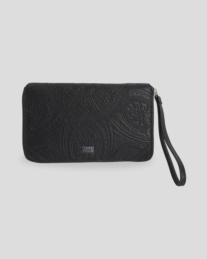 BILLABONG WOMENS TROPICAL RHAPSODY TRAVEL WALLET - BLACK