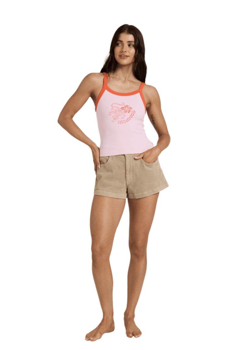 BILLABONG WOMENS WILDLIGHT TANK - CANDY PINK