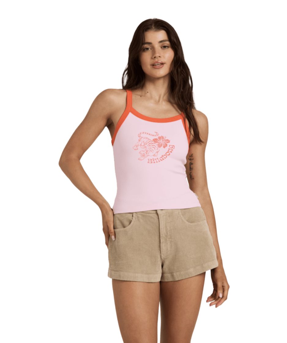 BILLABONG WOMENS WILDLIGHT TANK - CANDY PINK