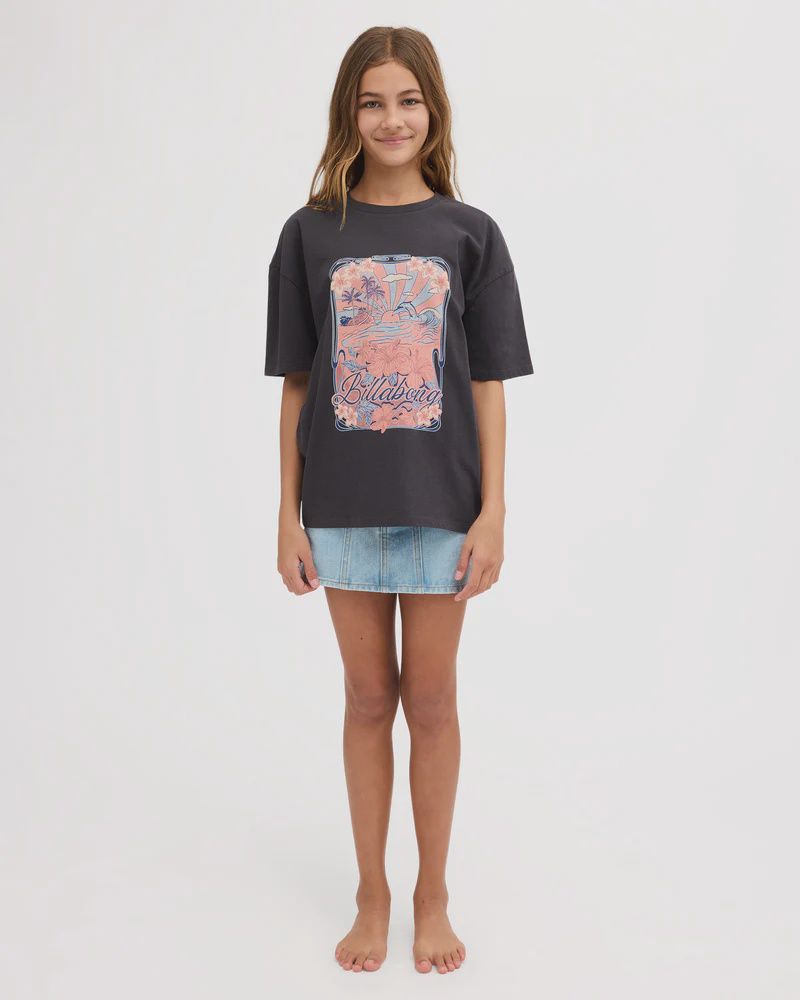 BILLABONG TEEN GIRLS SUNSET DRIFT SKIRT - WATERDROP BLUE