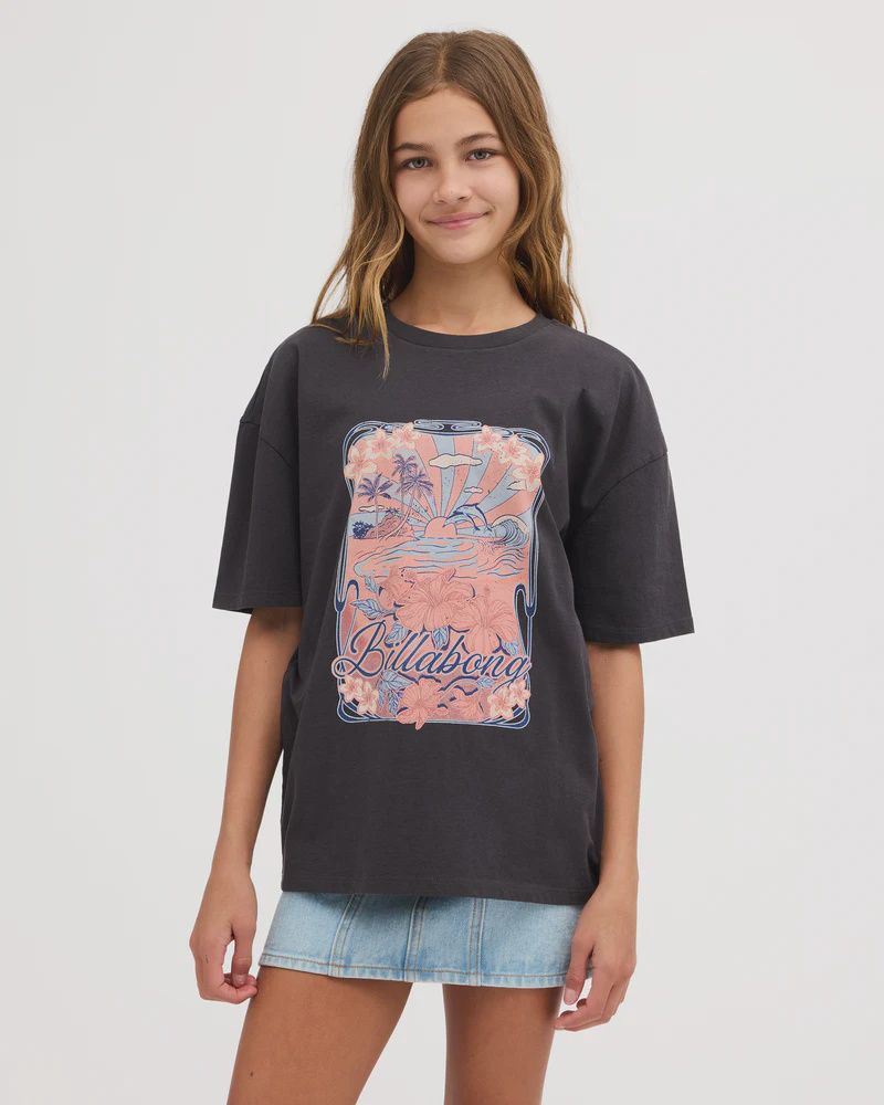 BILLABONG TEEN GIRLS SUNSET DRIFT SKIRT - WATERDROP BLUE