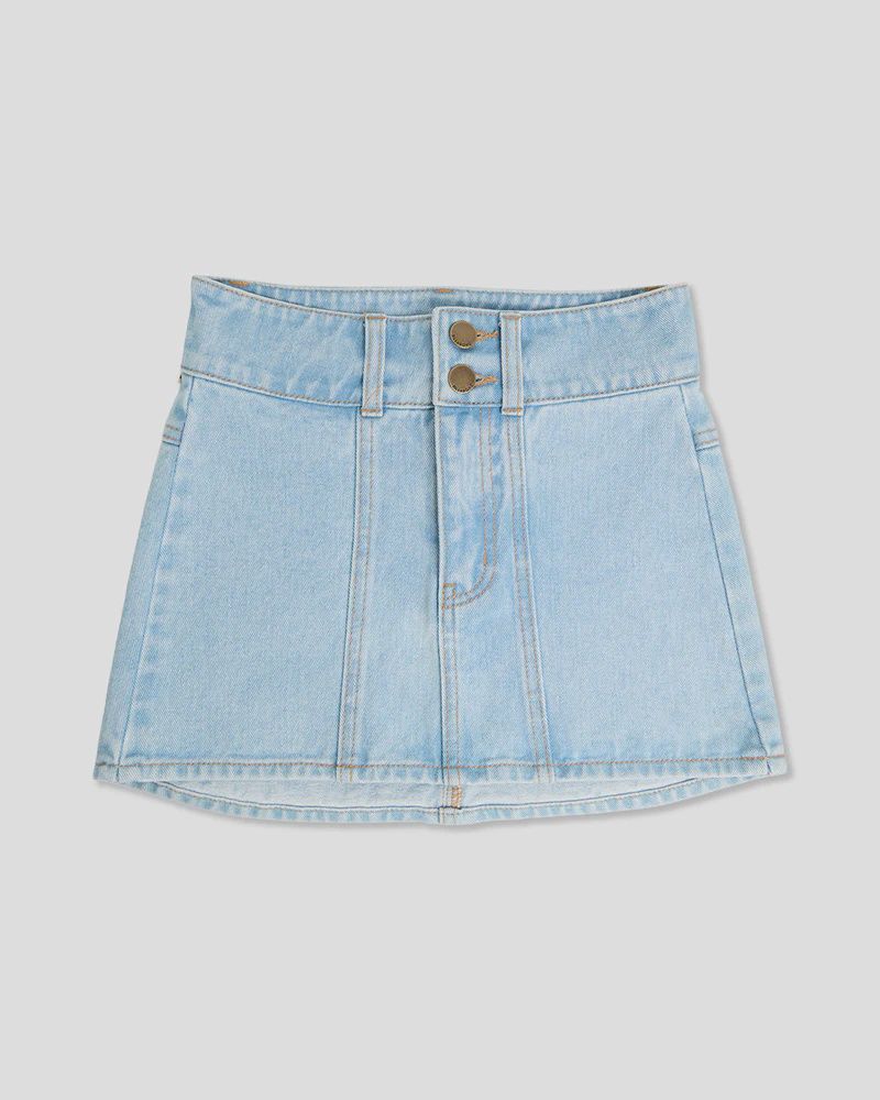 BILLABONG TEEN GIRLS SUNSET DRIFT SKIRT - WATERDROP BLUE