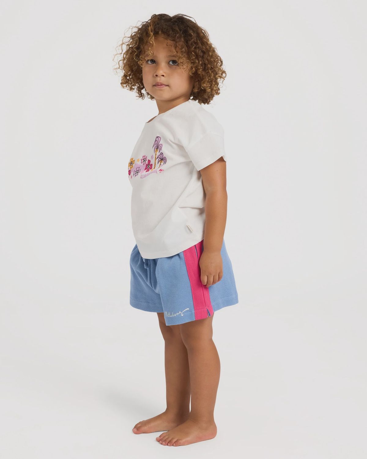 BILLABONG TODDLER GIRLS COCONUT COAST SS TEE - SALT CRYSTAL