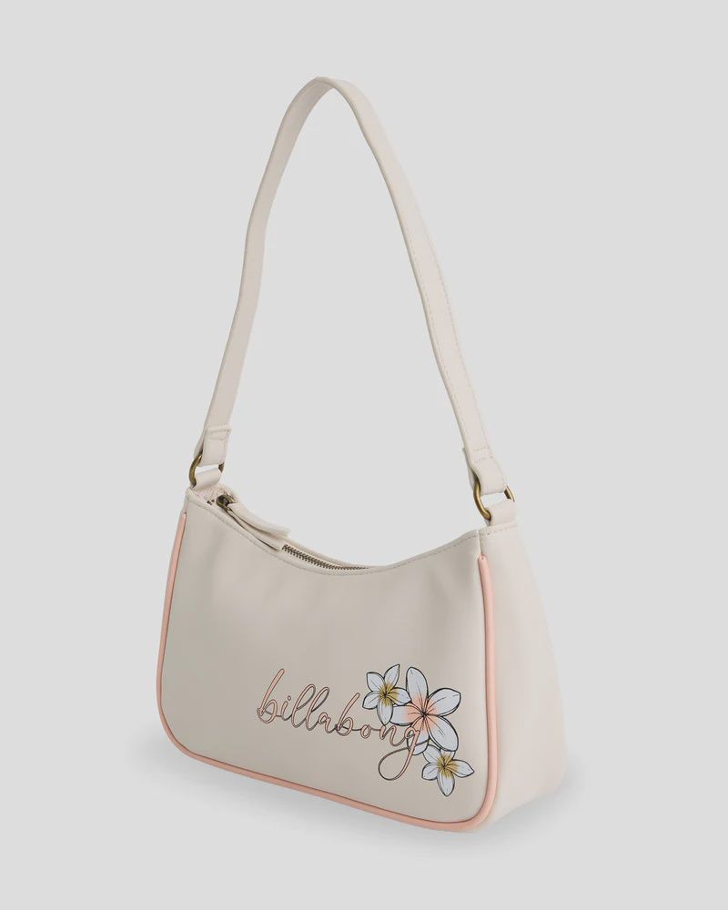 BILLABONG TEEN GIRLS HIBISCUS HAZE PURSE BAG - SALT CRYSTAL