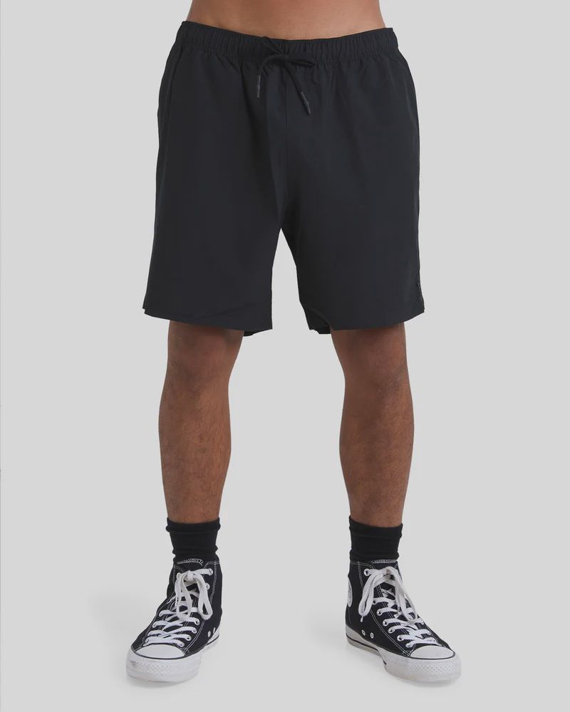 BILLABONG MENS SURFTREK ELASTIC SHORT - BLACK
