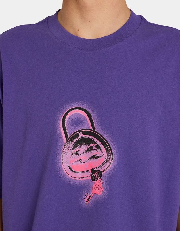 BILLABONG MENS SPEC LOCK SS TEE- PURPLE