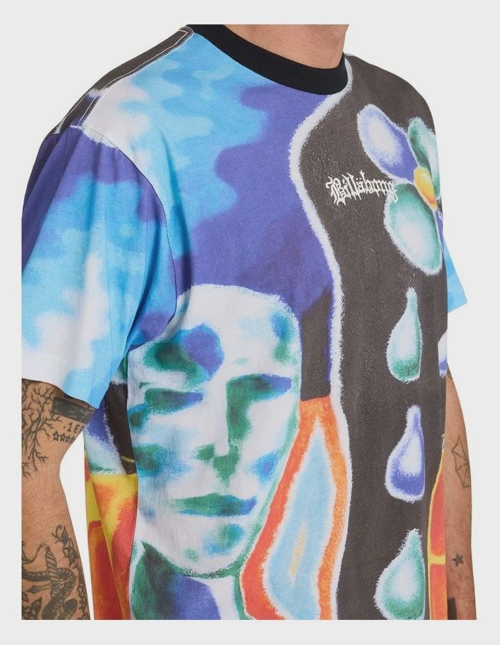BILLABONG MENS CREED FLOWER SS TEE - MULTI