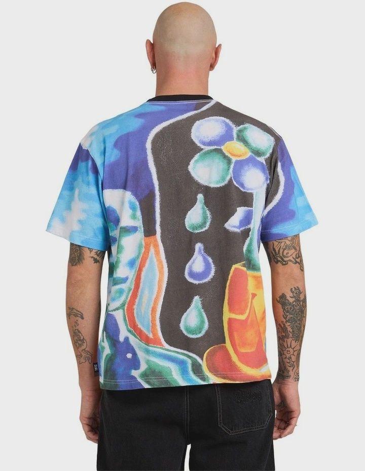 BILLABONG MENS CREED FLOWER SS TEE - MULTI