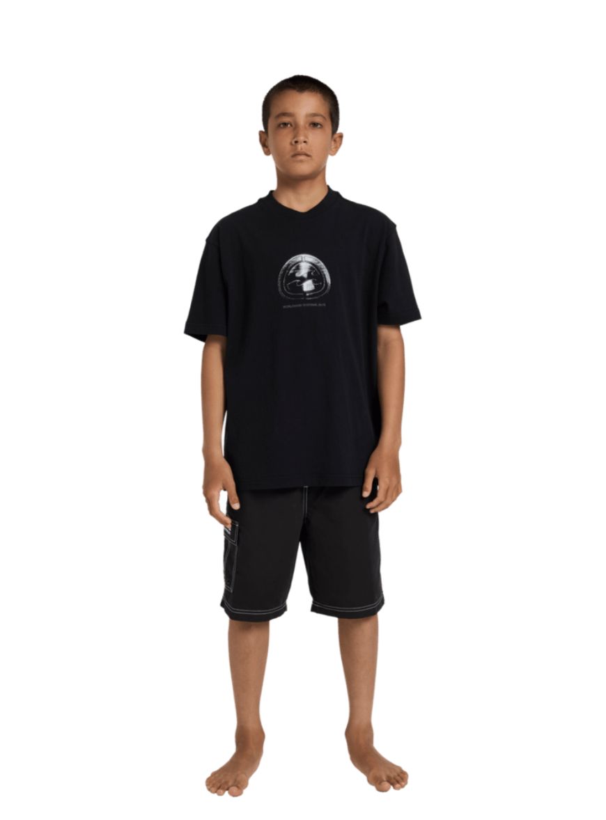 BILLABONG TEEN BOYS THROW ON BOARDSHORT - BLACK