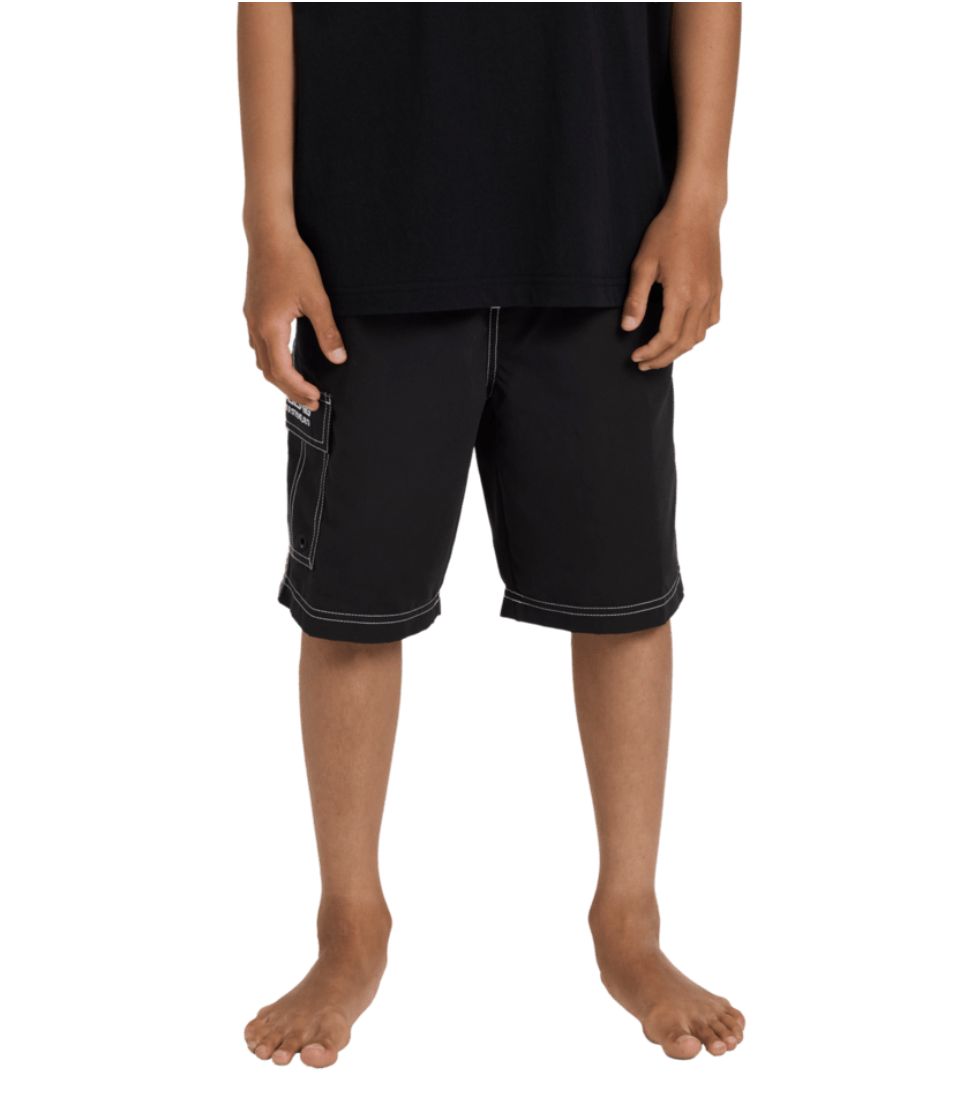 BILLABONG TEEN BOYS THROW ON BOARDSHORT - BLACK