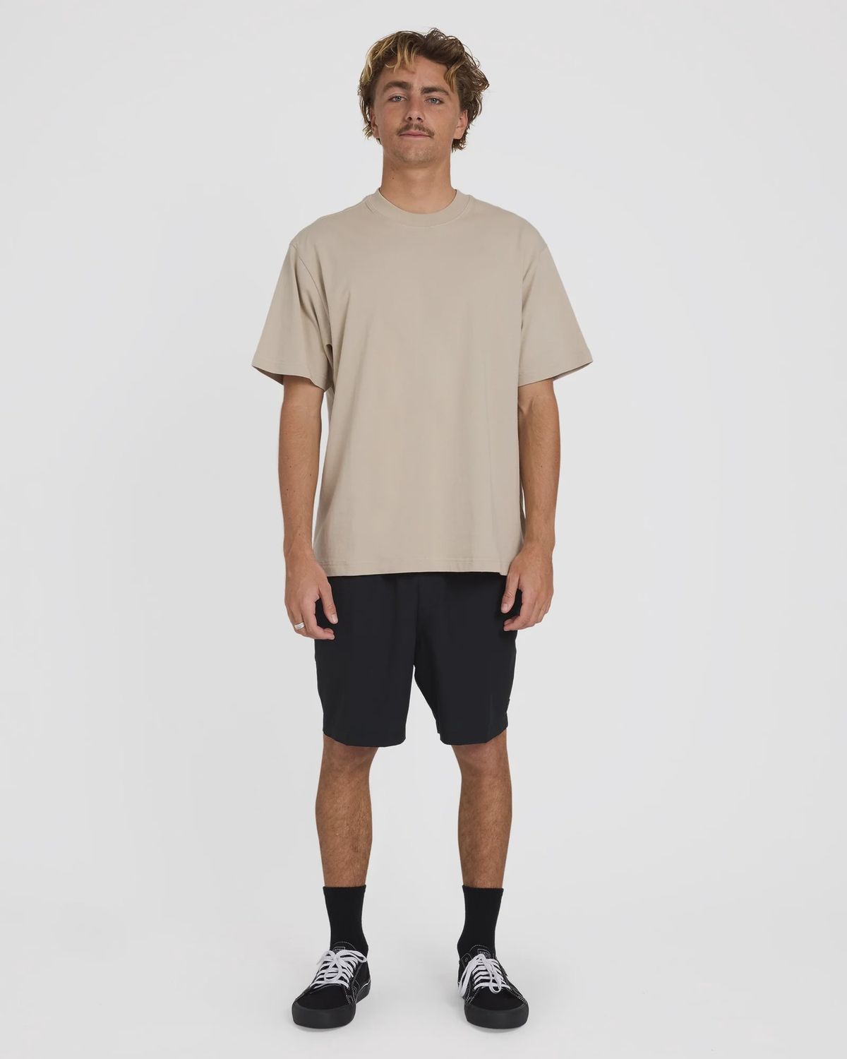 BILLABONG MENS PREMIUM WAVE WASH SS TEE - MUSHROOM