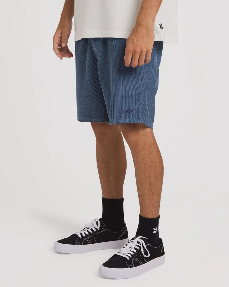 BILLABONG MENS LARRY CORD WALKSHORT - CHINA BLUE