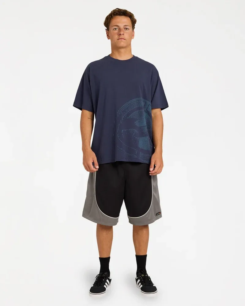 BILLABONG MENS SPEC INVERT SS TEE - DUSTY INDIGO