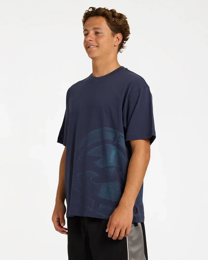BILLABONG MENS SPEC INVERT SS TEE - DUSTY INDIGO