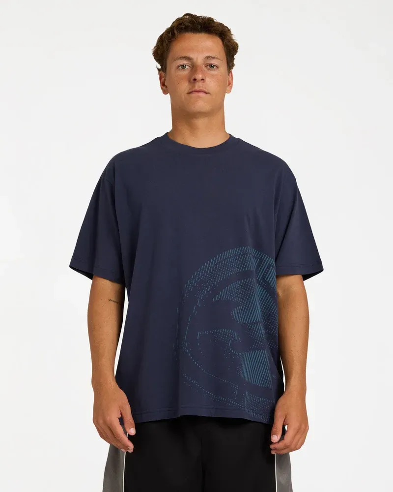BILLABONG MENS SPEC INVERT SS TEE - DUSTY INDIGO