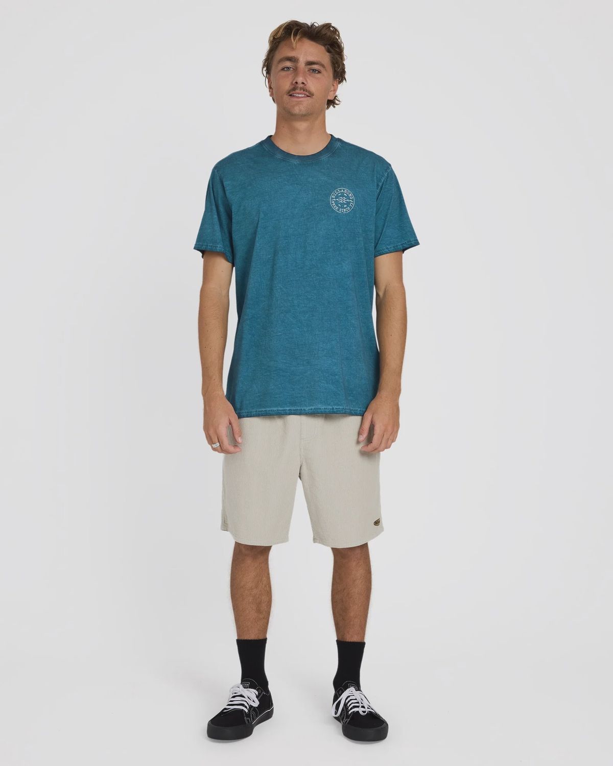 BILLABONG MENS BIG WAVE DAZ SS TEE - REAL TEAL