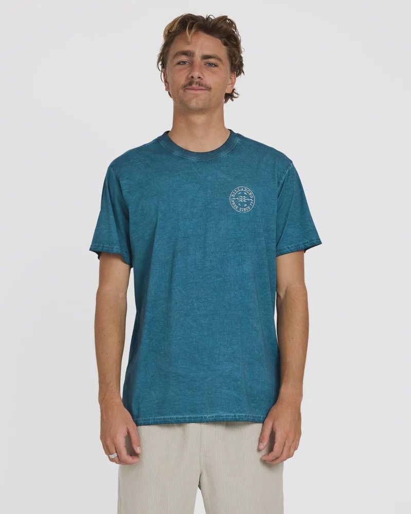 BILLABONG MENS BIG WAVE DAZ SS TEE - REAL TEAL