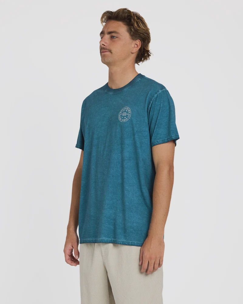 BILLABONG MENS BIG WAVE DAZ SS TEE - REAL TEAL